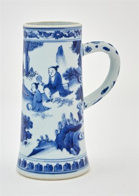 Lot 238 - A Chinese Blue and White Porcelain Tankard