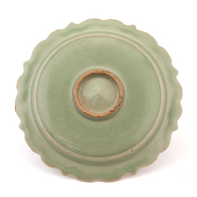 Lot 72 - A Chinese Celadon Porcelain Plate