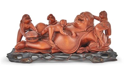 Lot 166 - A Chinese Wood Carving