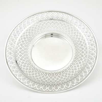 Lot 145 - Tiffany & Co. Sterling Silver Pierced Dish