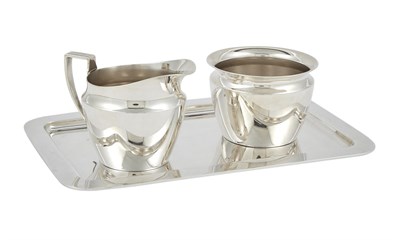 Lot 1269 - Tiffany & Co. Sterling Silver Cream and Sugar Set