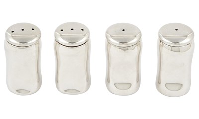 Lot 1199 - Set of Four Elsa Peretti for Tiffany & Co. Sterling Silver Thumbprint Pattern Salt and Pepper Shakers