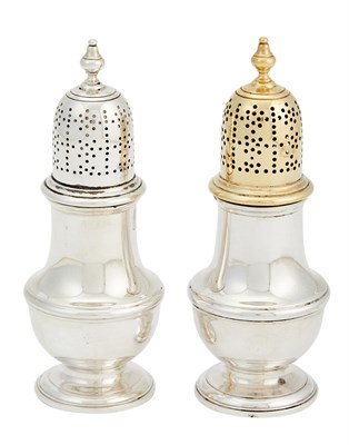 Lot 660 - Pair of Tiffany & Co. Sterling Silver Salt and Pepper Casters