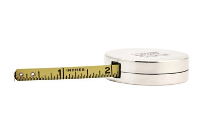 Lot 697 - Tiffany & Co. Sterling Silver Pocket Tape Measure