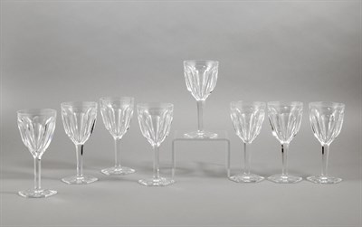 Lot 1072 - Set of Eight Baccarat Compiegne Pattern Water...
