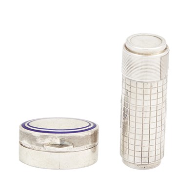 Lot 682 - Two Cartier Sterling Silver Pill Boxes