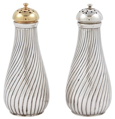 Lot 1083 - Pair of Whiting Sterling Silver Salt and Pepper Shakers