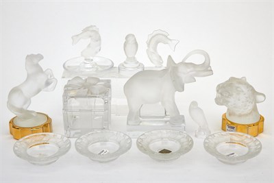 Lot 618 - Group of Lalique Frosted Glass Table Articles...