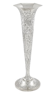 Lot 1190 - American Sterling Silver Trumpet Vase