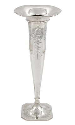 Lot 1251 - American Sterling Silver Trumpet Vase