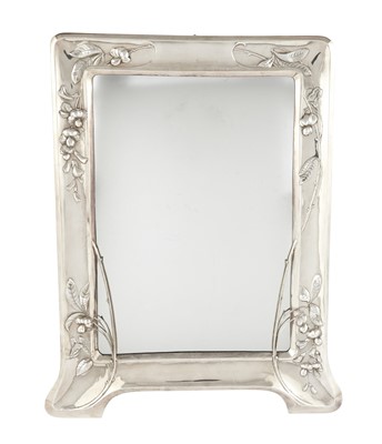 Lot 99 - Continental Art Nouveau Silver Dressing Mirror