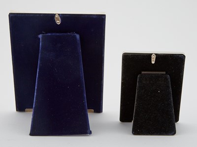 Lot 194 - Two American Sterling Silver and Enamel Picture Frames