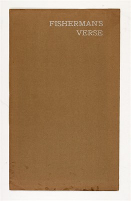 Lot 112 - [ANGLING] Fisherman's Verse. Brandon, Vermont:...