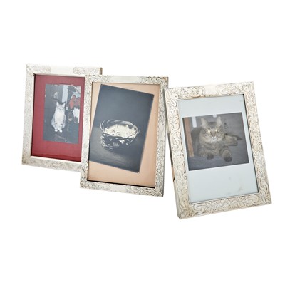 Lot 203 - Three American Sterling Silver Picture Frames