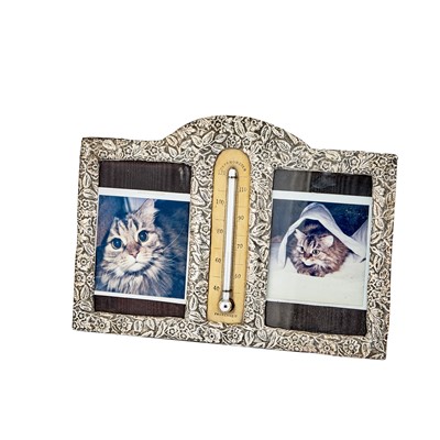 Lot 233 - Sterling Silver Desk Double Picture Frame