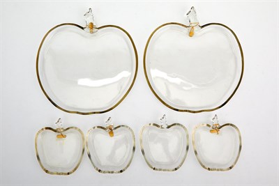 Lot 608 - Set of Apple-Shaped Serving Dishes Comprising...
