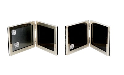 Lot 191 - Two Tiffany & Co. Sterling Folding Double Picture Frames