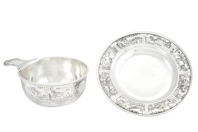 Lot 627 - American Sterling Silver Child's Bowl and Plate