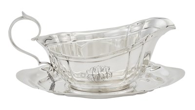 Lot 695 - Reed & Barton Sterling Silver Sauceboat on Stand