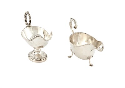 Lot 730 - Two Silver Sauceboats