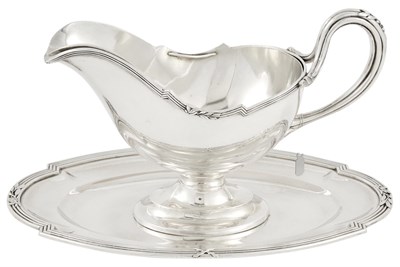 Lot 1248 - Austrian Silver Sauceboat on Stand