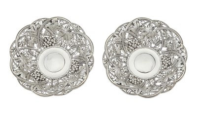 Lot 727 - Pair of Whiting Sterling Silver Dishes
