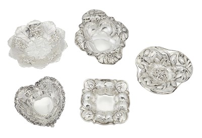 Lot 690 - Five American Sterling Silver Dishes