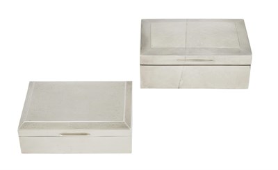 Lot 643 - Two Graduated English Sterling Silver Boxes