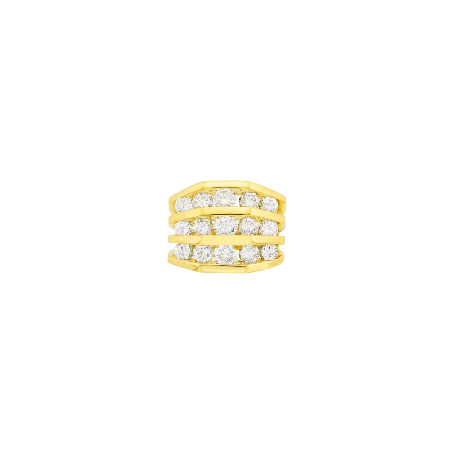 Lot 109 - Jose Hess Gold and Diamond Ring
