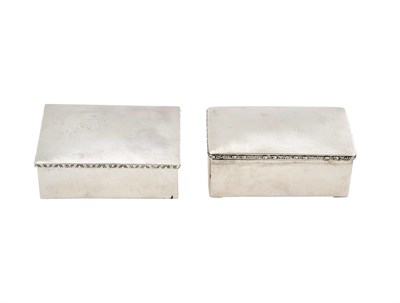 Lot 637 - Two Continental Silver Jewelry Boxes
