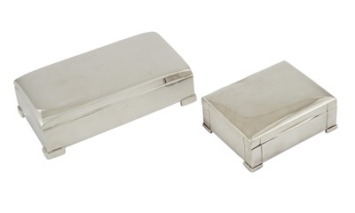 Lot 742 - Two Graduated Silver Jewelry Boxes