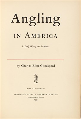 Lot 154 - [BIBLIOGRAPHY] GOODSPEED, CHARLES ELIOT...