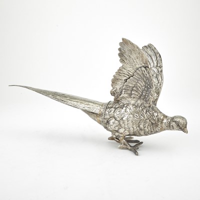 Lot 150 - Continental Silver Plated Figure of a Pheasant