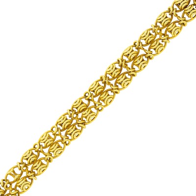 Lot 52 - Tiffany & Co. Two Row Gold Bracelet