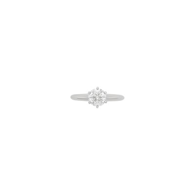 Lot 76 - Tiffany & Co. Platinum and Diamond Ring