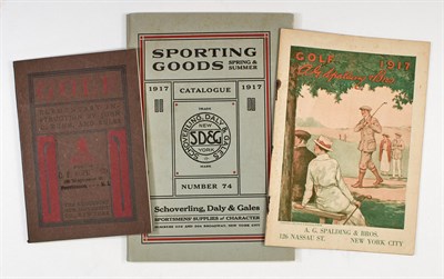 Lot 209 - [GOLF - EPHEMERA] A group of five pieces of...