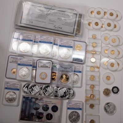 Lot 2036 - Group of United States Gold, Silver and Metal Coins and Commemorative Coin