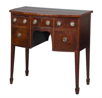 Lot 127 - George III Mahogany Bowfront Sideboard