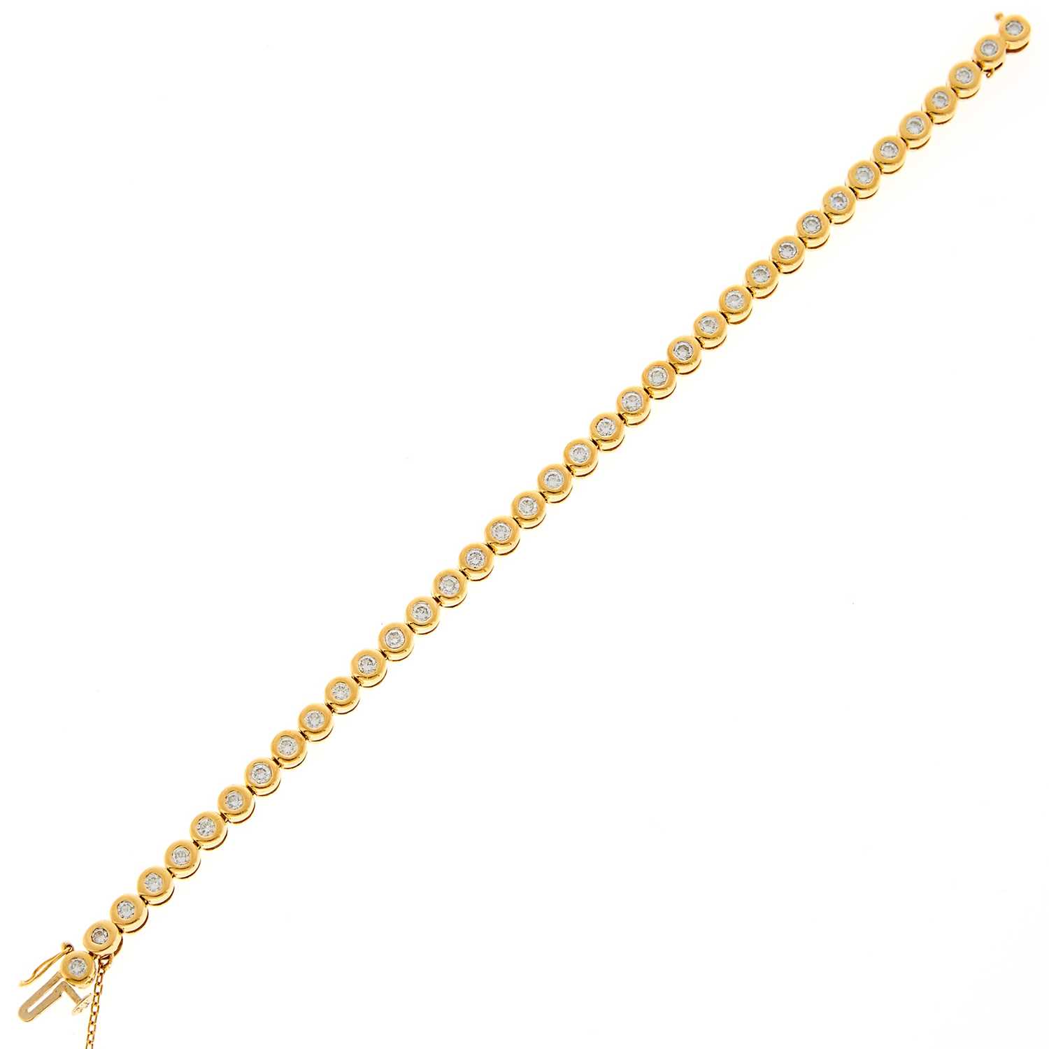 Lot 2042 - Gold and Diamond Bracelet
