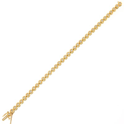 Lot 2042 - Gold and Diamond Bracelet