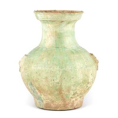 Lot 124 - A Chinese Green Glazed Pottery Jar