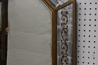 Lot 0 - Venetian Giltwood and Églomisé Border Glass Mirror