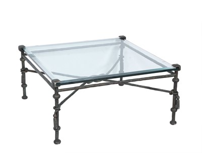 Lot 256 - Cast Iron and Glass Low Table
