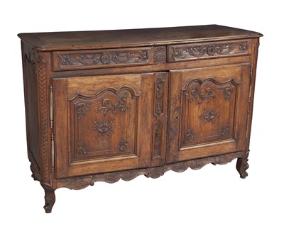 Lot 276 - Provincial Louis XV Carved Walnut Cabinet
