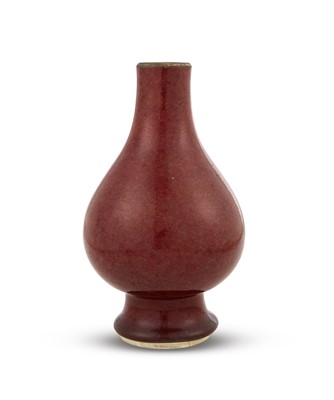 Lot 331 - A Chinese Peachbloom Glazed Porcelain Bottle Vase