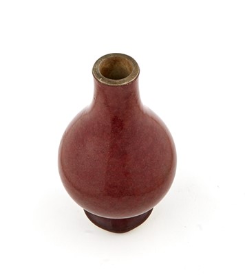 Lot 331 - A Chinese Peachbloom Glazed Porcelain Bottle Vase