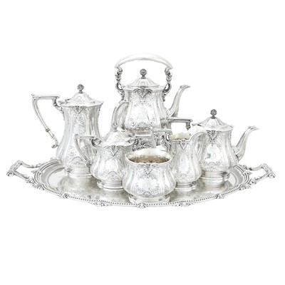 Lot 1171 - Durgin Sterling Silver Tea and Coffee Service
