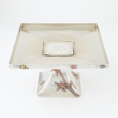 Lot 134 - Dominick & Haff Sterling Silver and Mixed Metal Tazza