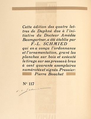 Lot 241 - François-Louis Schmied's Daphne in a major Art Deco binding by Pierre Legrain