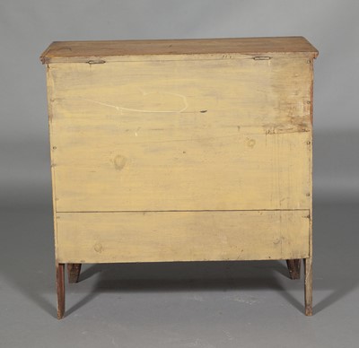 Lot 1058 - Yellow Grain Painted Pine Chest over Two Drawers
